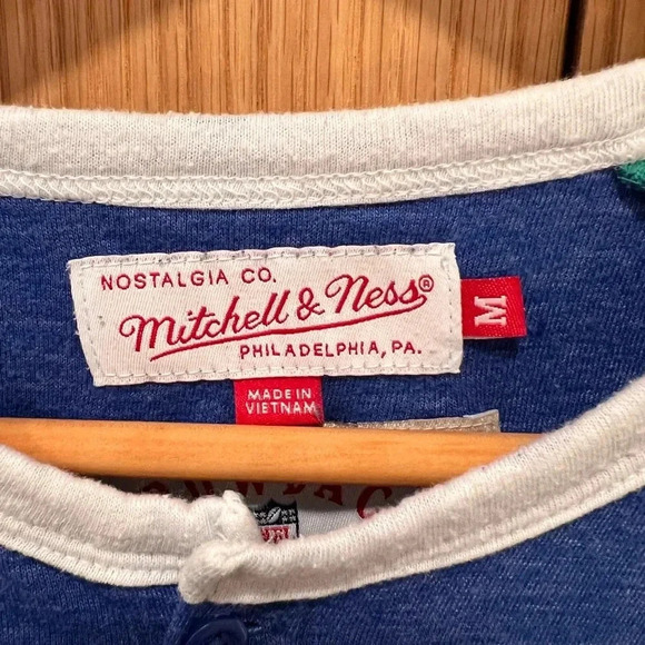 Mitchell & Ness Seattle Seahawks NFL | 3/4 Sleeve Tri-Blend Henley Shirt Size M - Picture 5 of 7